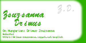 zsuzsanna drimus business card
